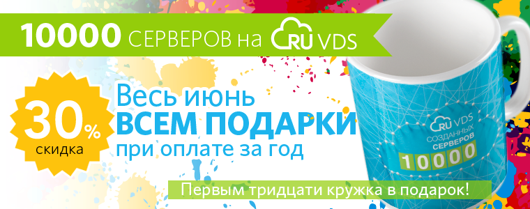 10000 виртуальных серверов на RUVDS